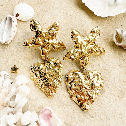 Auskarai "Jūros Širdis”