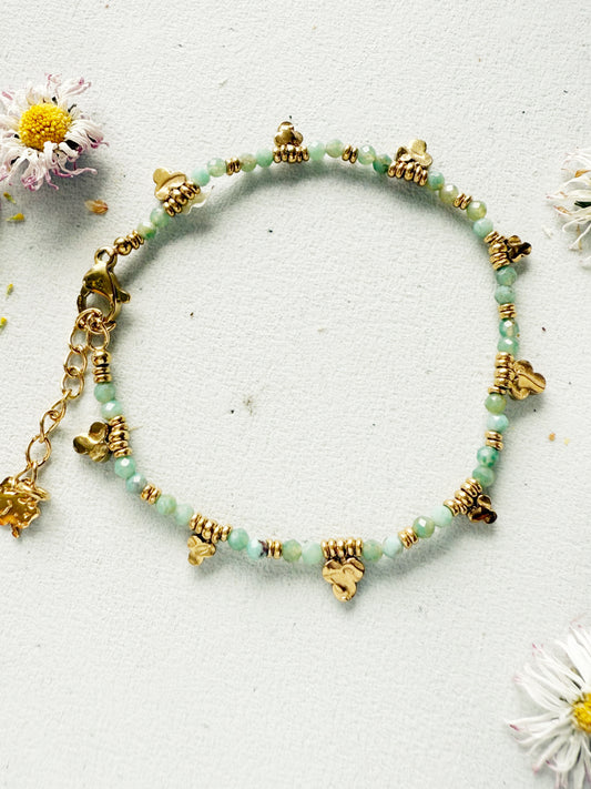 Chrizokolos kristalų apyrankė