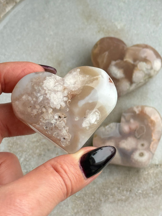 Gėlių agato širdelė