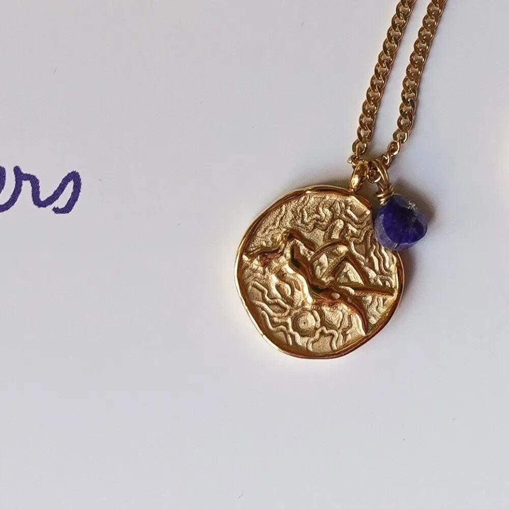 Grandinėlė su lazuritu "Mergelė"