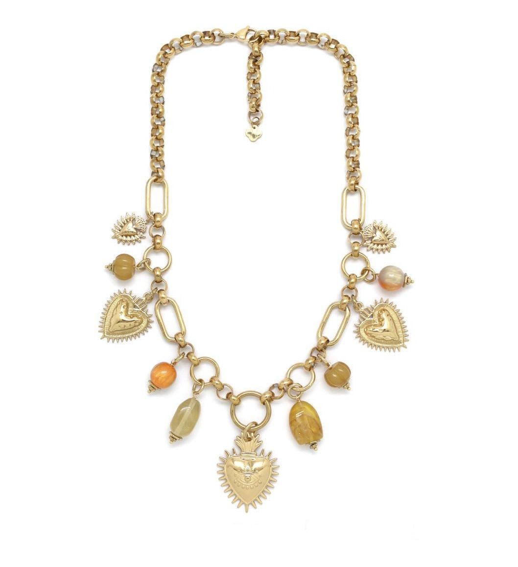 Kaklo papuošalas "Deganti Širdis”