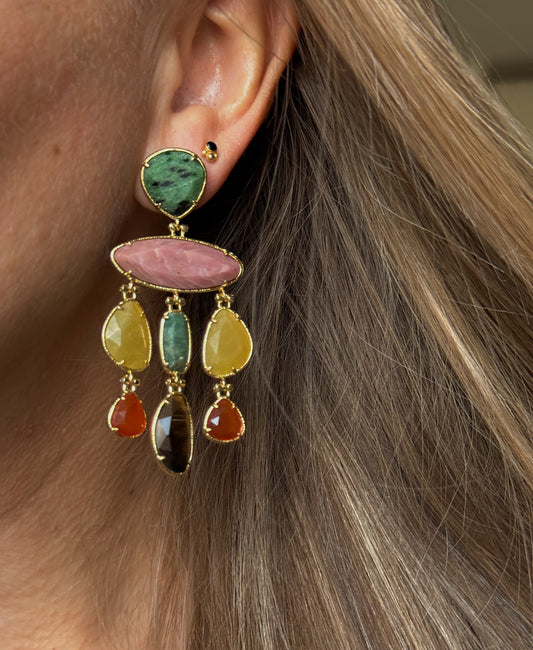 Kristalų auskarai "Imperatorė"