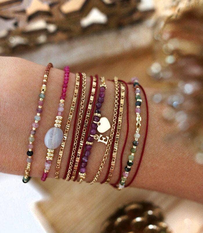 Lepidolito draugystės apyrankė