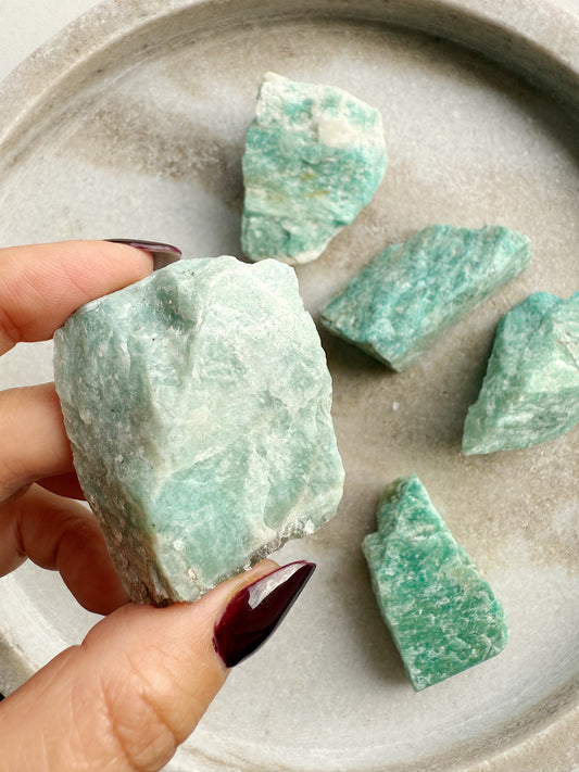 Natūralus Amazonito kristalas