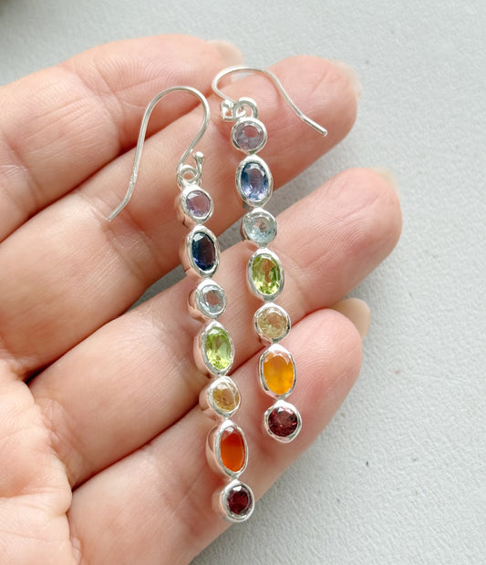 Sidabriniai auskarai “7 energijos”