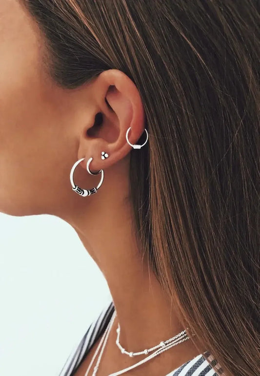 Sidabriniai auskarai "Minimalu III"