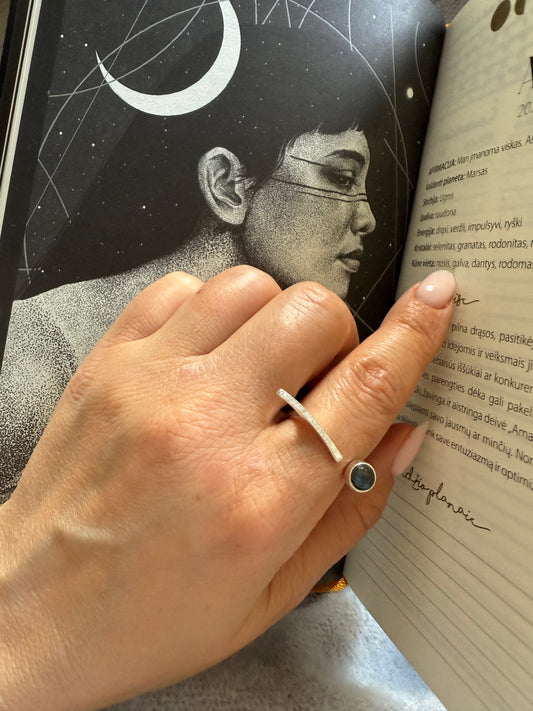 Sidabrinis žiedas "Labradoritas"