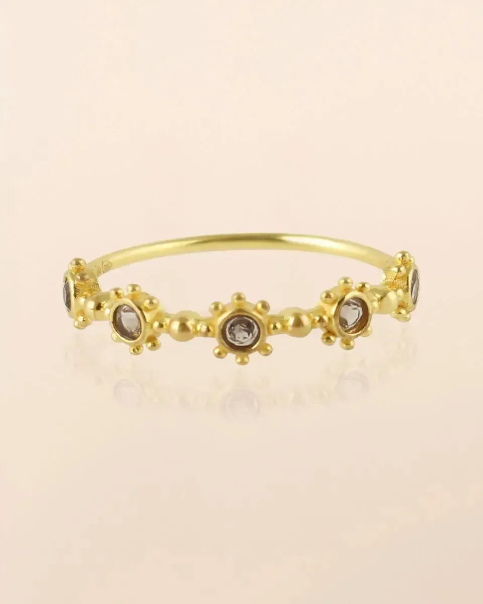 Žiedas su labradoritu "Apsauga"