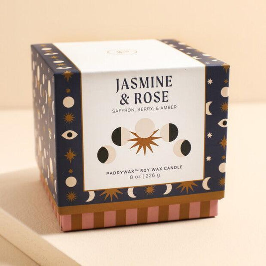 Žvakė "Moon Phases" rožių ir jazminų kvapo