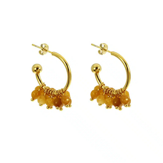 Geltonojo Avantiurino auskarai