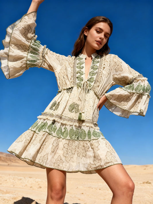 Trumpa suknelė “Augalija”