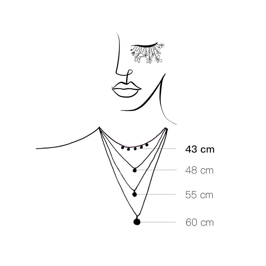 Kristalų kaklo vėrinys "Manifestacija"