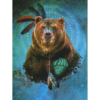 Atvirukas su voku "Bear Spirit"