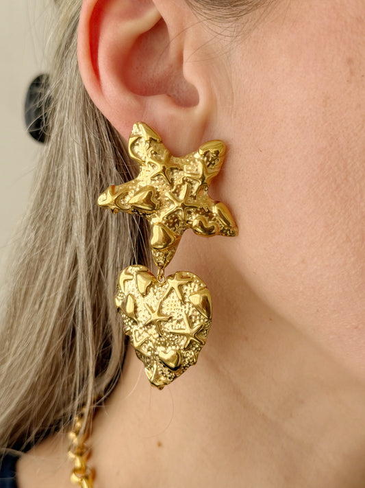 Auskarai "Jūros Širdis”