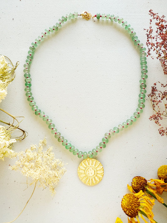 Avantiurino kaklo papuošalas "Saulė"