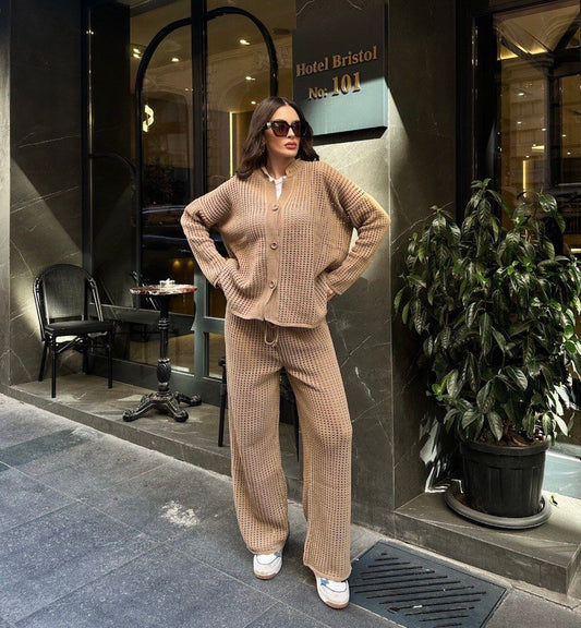 Kelnių ir palaidinės kostiumėlis "Karamelinės kelionės"