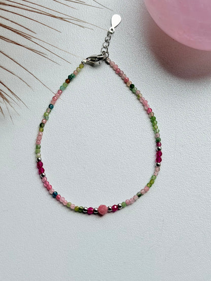 Sidabrinė Turmalinų apyrankė "Žaidimas"