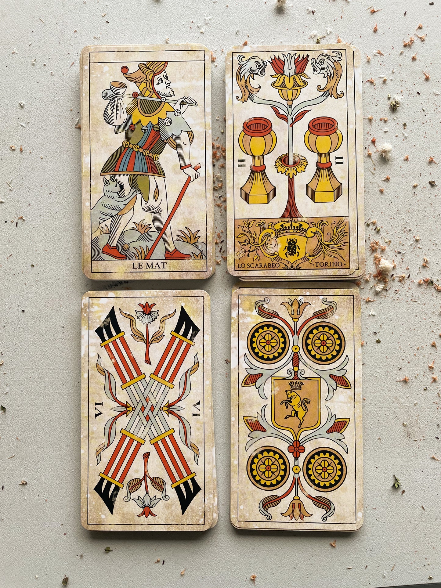 Taro kortos „MARSEILLE VINTAGE TAROT"