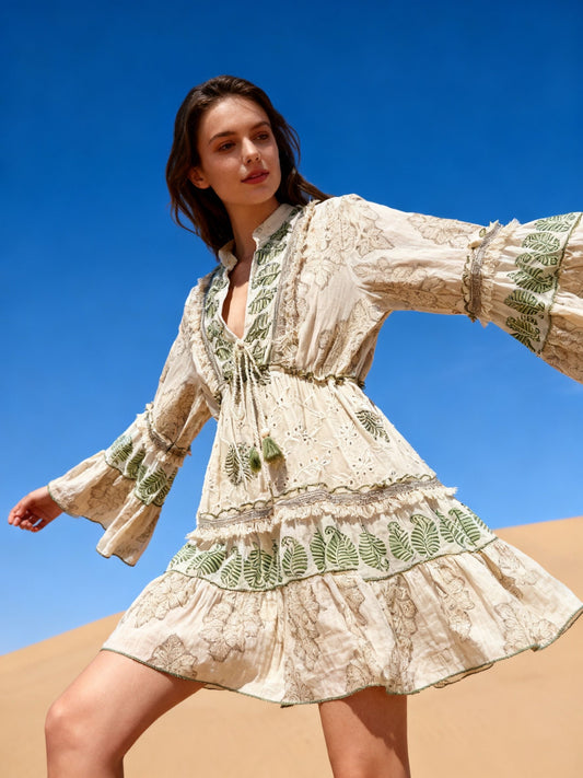 Trumpa suknelė “Augalija”