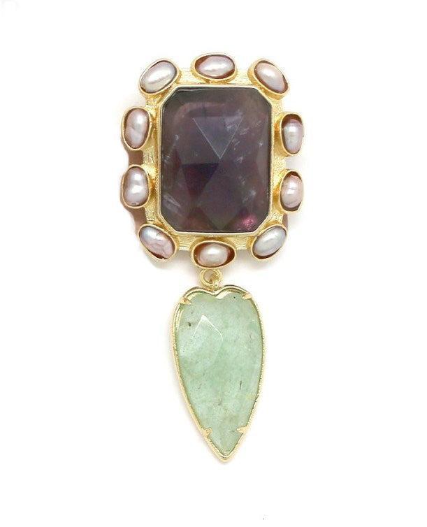 Fluorito ir prenito sagė