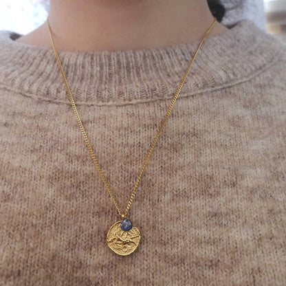 Grandinėlė su lazuritu "Mergelė"