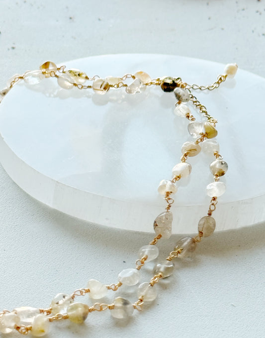 Ilgas rutilo kvarco vėrinys