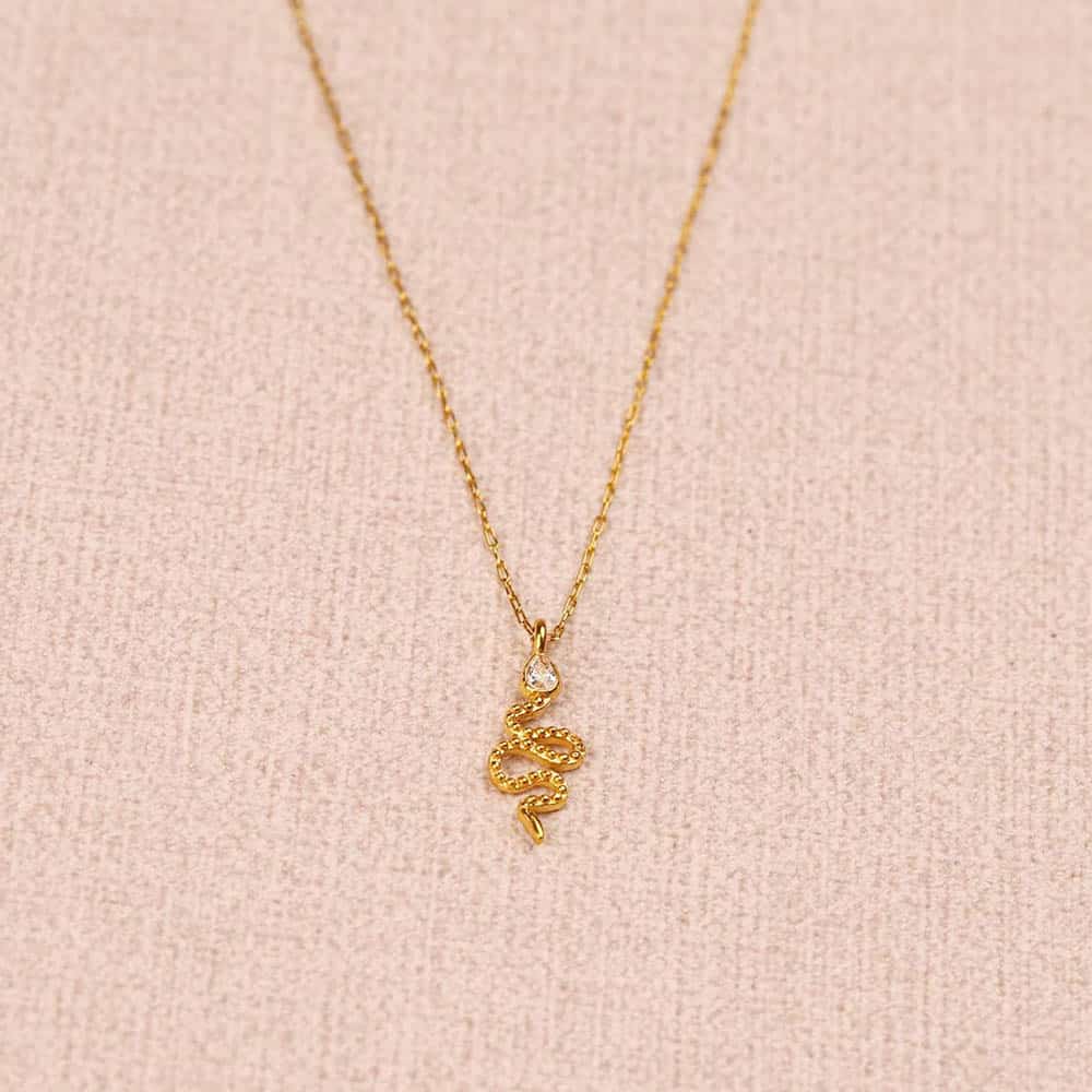 Kaklo Papuošalas su Gyvatėle