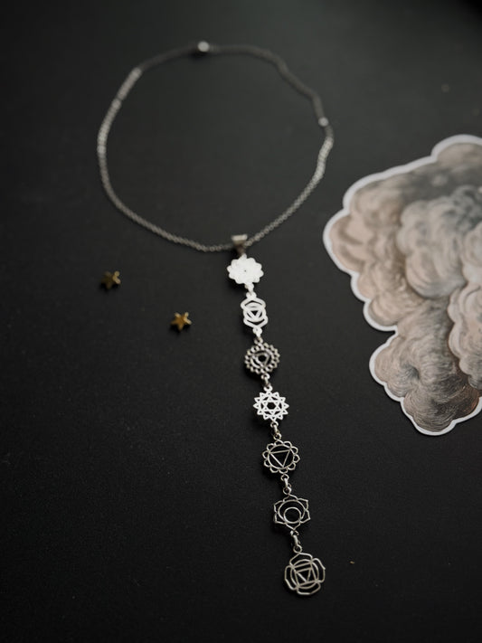 Kaklo papuošalas "7 čakros"