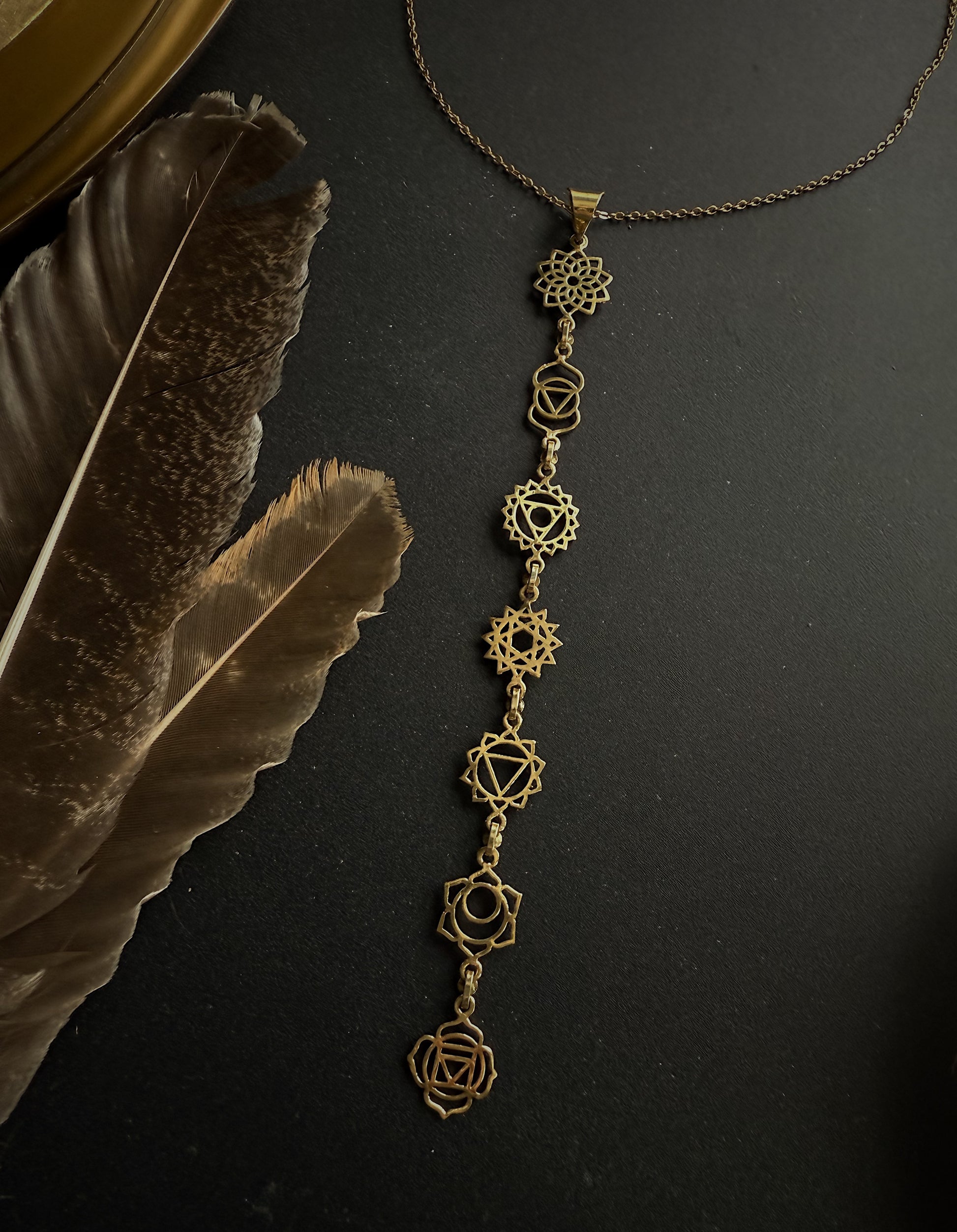 Kaklo papuošalas "7 čakros"