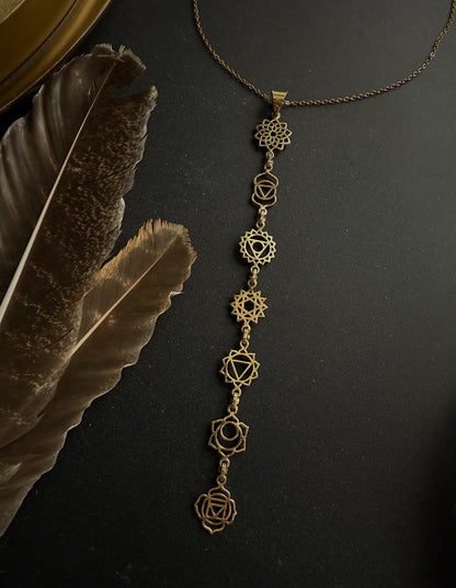 Kaklo papuošalas "7 čakros"