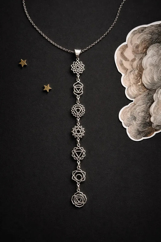 Kaklo papuošalas "7 čakros"