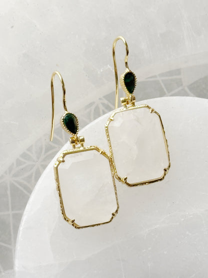 Kalnų krištolo auskarai