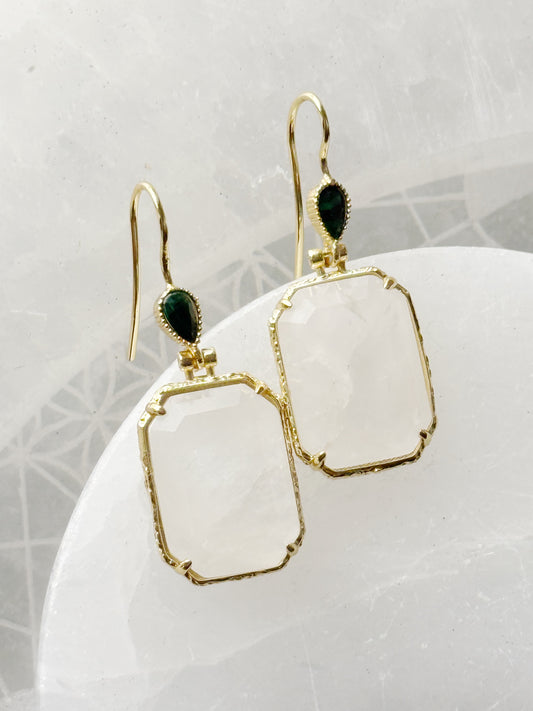 Kalnų krištolo auskarai