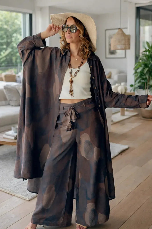 Kelnių ir palaidinės kostiumėlis “Dykumų mūza”