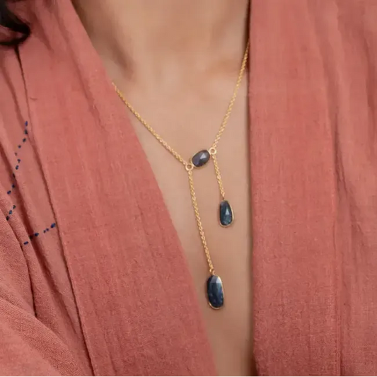 Kianito kaklo papuošalas "Trečioji akis"