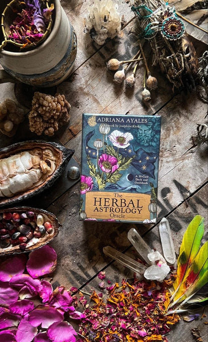 Kišeninio dydžio orakulo kortos „The Herbal Astrology"