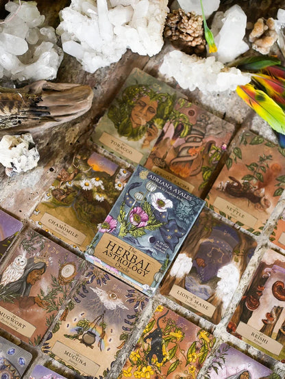 Kišeninio dydžio orakulo kortos „The Herbal Astrology"