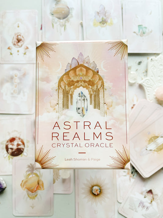 Kristalų kortos „Astral Realms Crystal Oracle - Dark Moon Crystals"