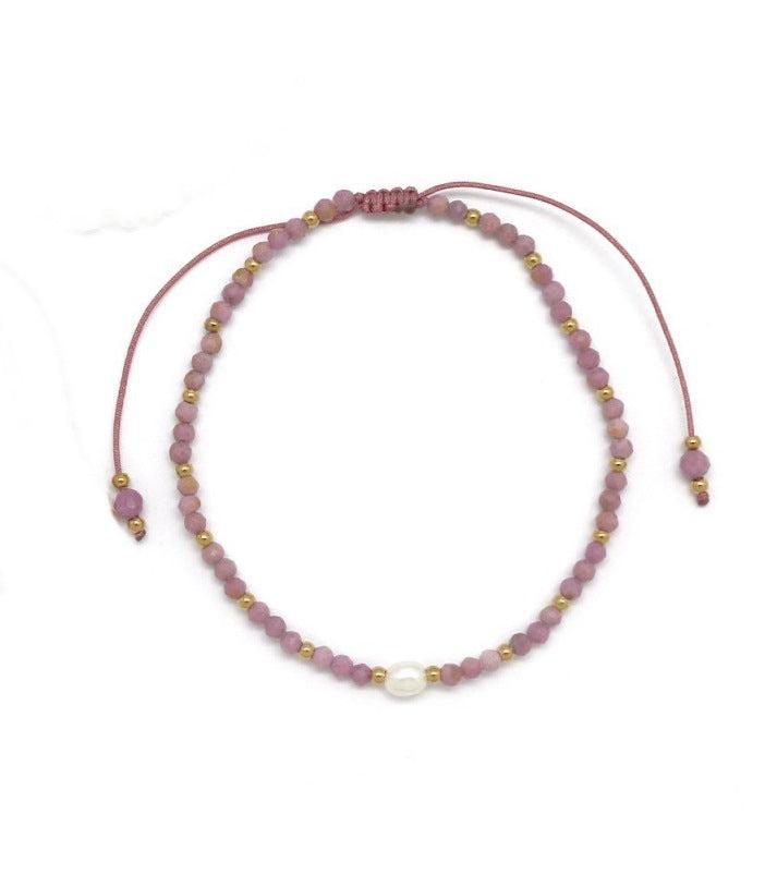 Lepidolito draugystės apyrankė