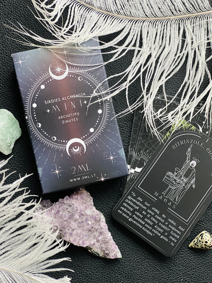 Lietuviškos Taro archetipų MINI kortos "Širdies alchemija"