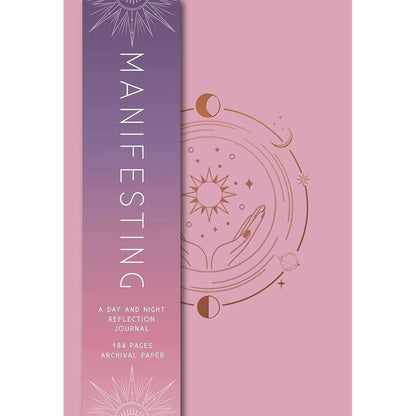 Praktikų ir užrašų knygutė "Manifesting: A Day and Night Reflection Journal"