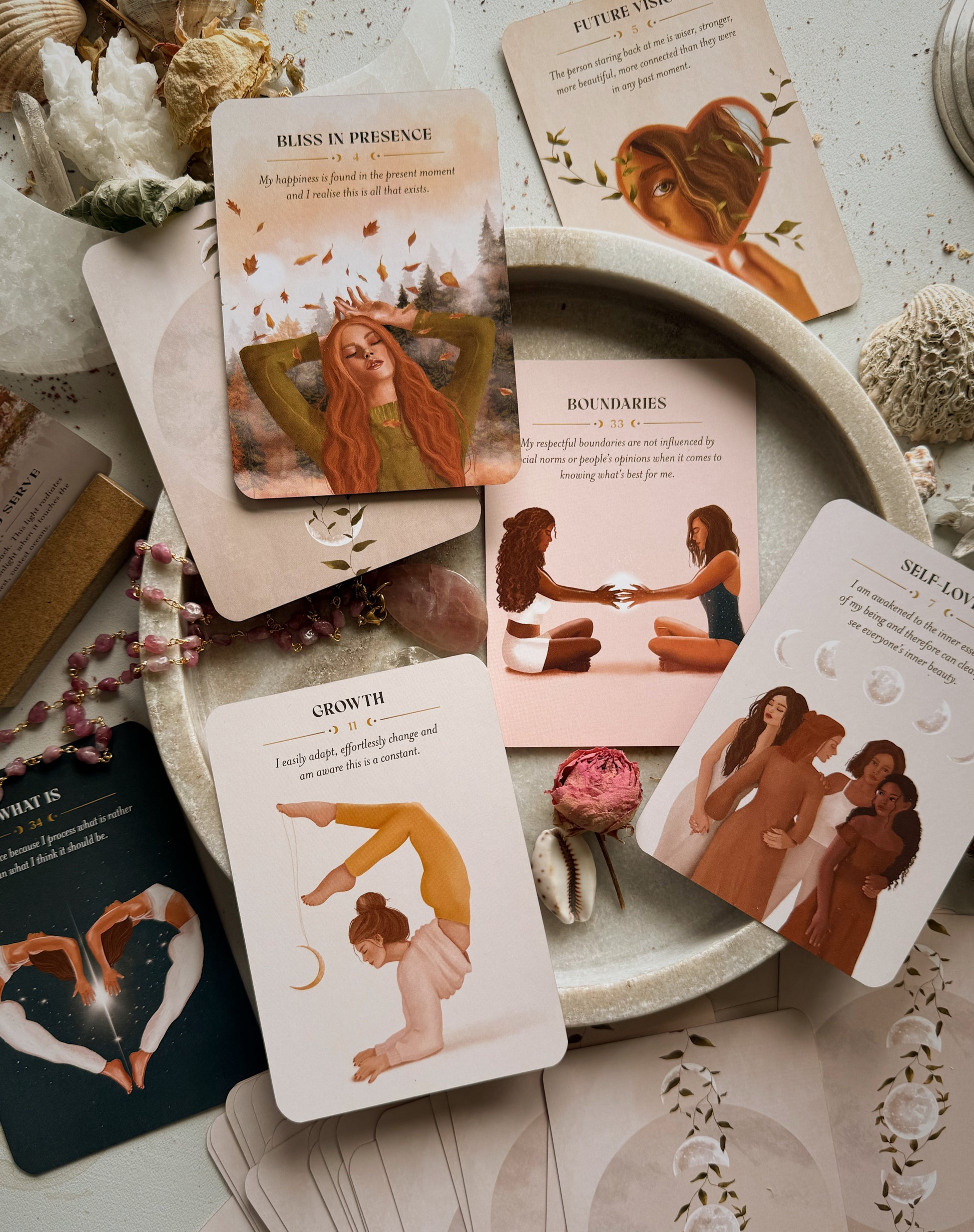 Mantrų kortos „Love and Light Mantra Cards"