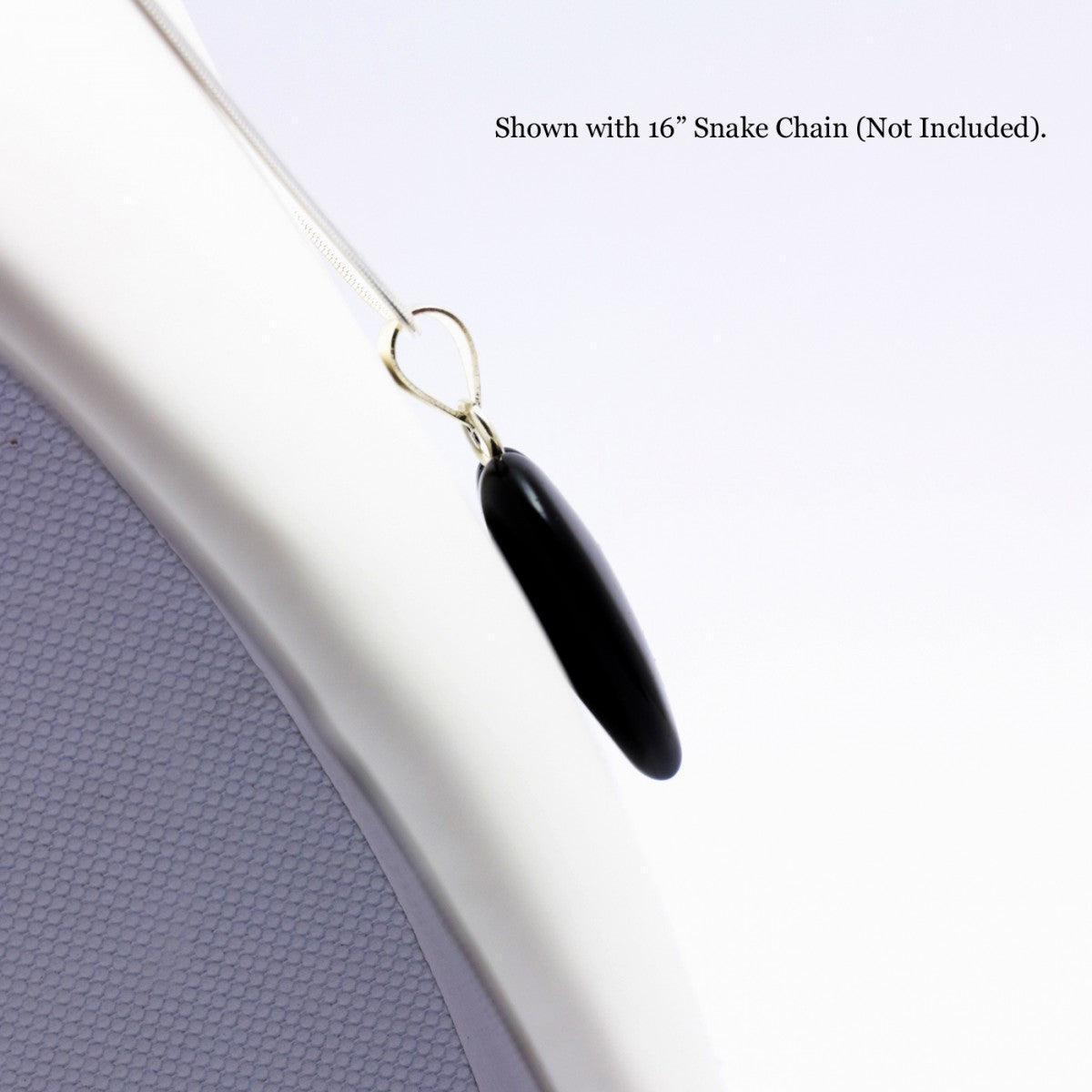 Obsidiano pakabukas „Širdis"