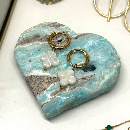 Perluotės auskarai "Fortūna"