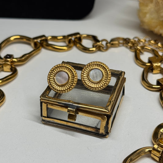 Perluotės auskarai "Saulės"