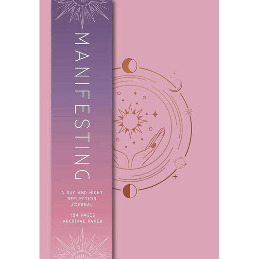 Praktikų ir užrašų knygutė "Manifesting: A Day and Night Reflection Journal"