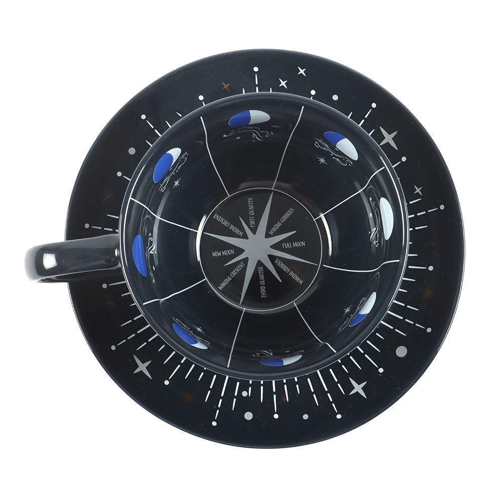 Puodelis su lėkštute "Mėlynas Mėnulis"