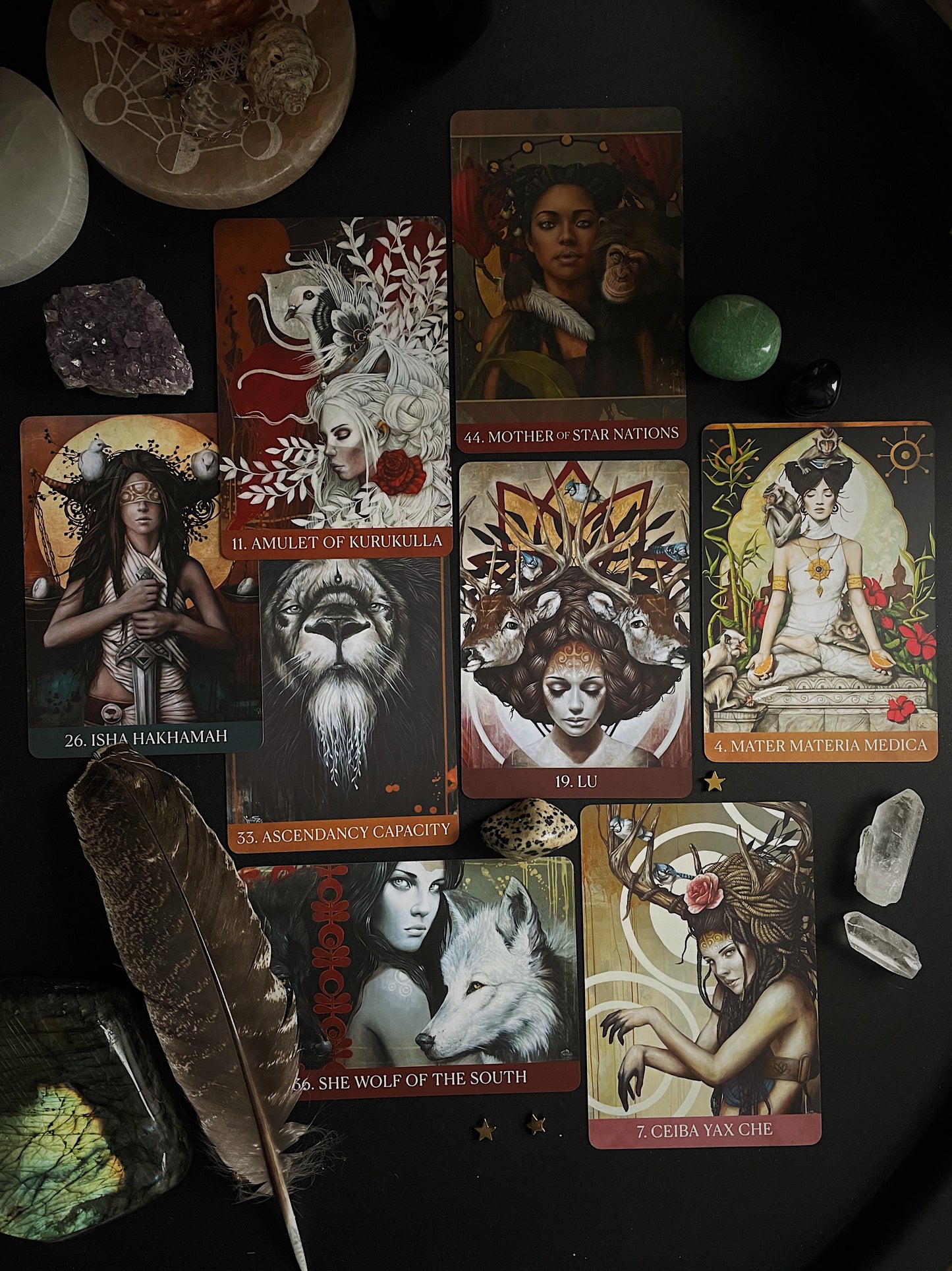 Šamaninės kortos „Medicine Heart Oracle"