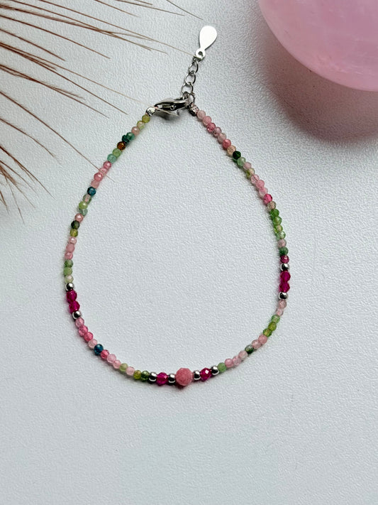 Sidabrinė Turmalinų apyrankė "Žaidimas"