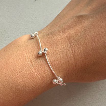 Sidabrinė apyrankė "Likimo gijos", 19 cm